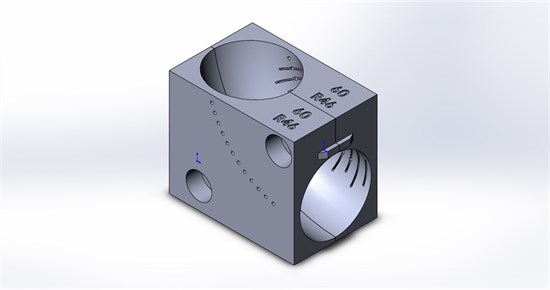 Приспособление (струбцина) для фиксации отвода Ø60 в тисках ленточнопильного станка - фото 4786