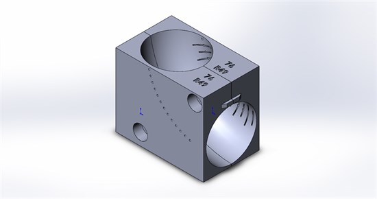 Приспособление (струбцина) для фиксации отвода Ø76 в тисках ленточнопильного станка - фото 4813