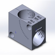 Приспособление (струбцина) для фиксации отвода Ø50.8 в тисках ленточнопильного станка - фото 5600