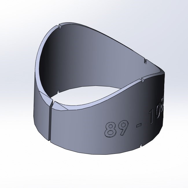 Шаблон врезки Ø89 Vrezka89-90