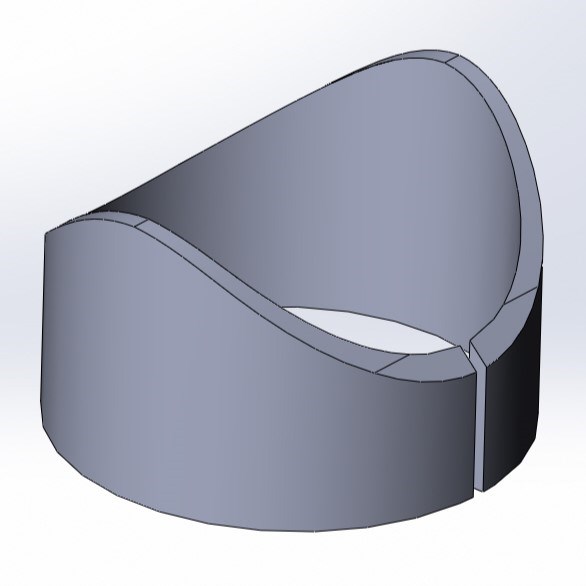Шаблон врезки Ø60.3 Vrezka60-45