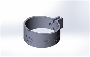 Ø57 Шаблон для разметки прямой трубы секторами Sek57