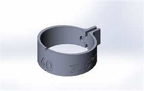 Ø60,3 Шаблон для разметки прямой трубы секторами Sek60,3