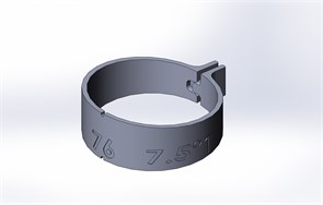 Ø76,1 Шаблон для разметки прямой трубы секторами Sek76,1